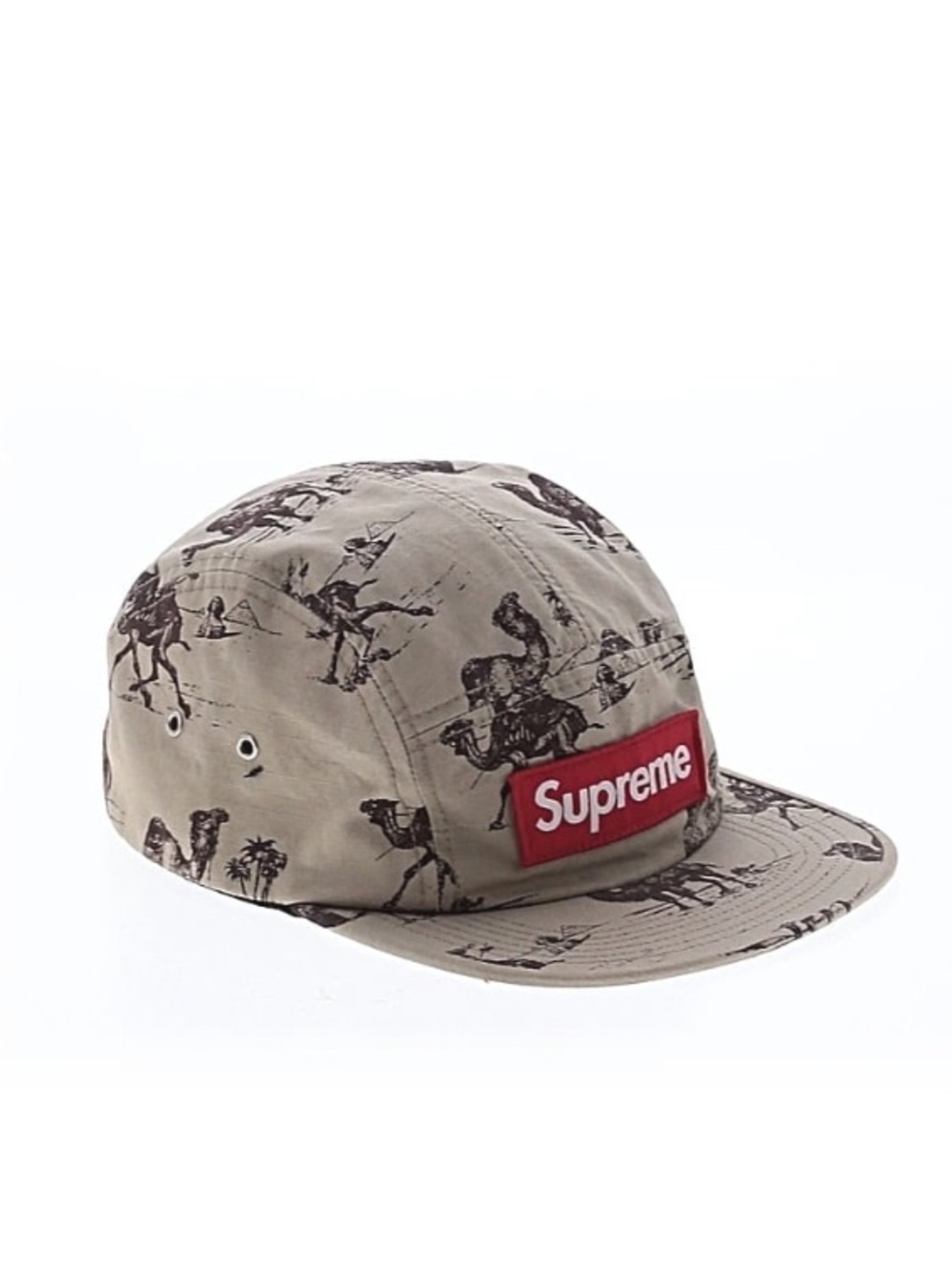 Supreme SS12 Camels Camp Cap Hat Desert Sand Tan RARE 2012 USA Panel Grail Camel
